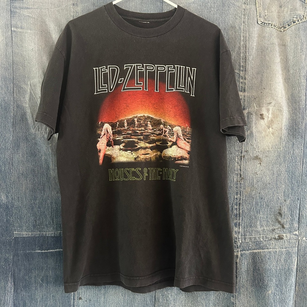 Led Zeppelin Houses of the Holy 2003 Band T-Shirt Black Mens Large L